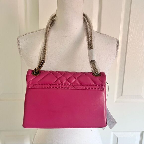 Kurt Geiger MINI BRIXTON LOCK Leather BAG Pink NEW MSRP $215 Missing Lock - Picture 4 of 11
